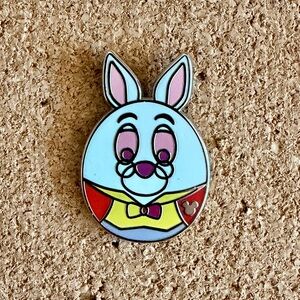 Hidden Disney White Rabbit Egg Enamel Pin (Alice in Wonderland)